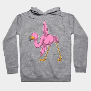 Flamingo at Yoga Stretching exercise Hoodie